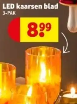Kruidvat LED kaarsen blad aanbieding