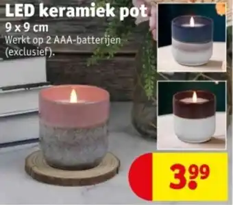 Kruidvat LED keramiek pot aanbieding