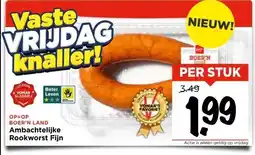 Vomar Voordeelmarkt Ambachtelijke Rookworst Fijn aanbieding