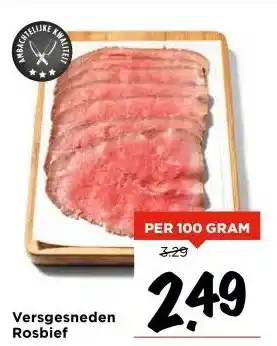 Vomar Voordeelmarkt Versgesneden Rosbief aanbieding