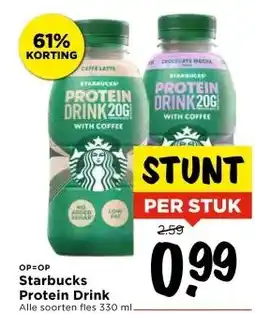 Vomar Voordeelmarkt Starbucks Protein Drink aanbieding
