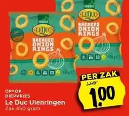 Vomar Voordeelmarkt DIEPVRIES Le Duc Uienringen aanbieding