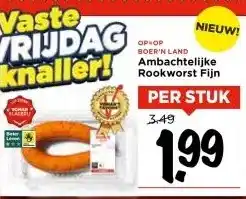 Vomar Voordeelmarkt Ambachtelijke Rookworst Fijn aanbieding