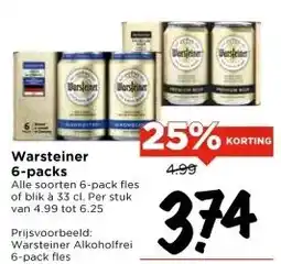 Vomar Voordeelmarkt Warsteiner 6-packs aanbieding