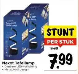 Vomar Voordeelmarkt Nexxt Tafellamp aanbieding