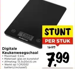 Vomar Voordeelmarkt Digitale Keukenweegschaal aanbieding