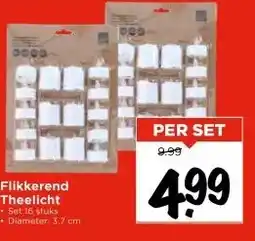 Vomar Voordeelmarkt Flikkerend Theelicht aanbieding