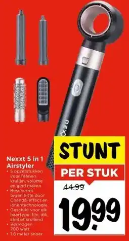 Vomar Voordeelmarkt Nexxt 5 in 1 Airstyler aanbieding
