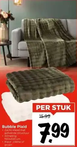 Vomar Voordeelmarkt Bubble Plaid aanbieding
