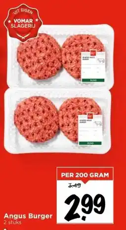 Vomar Voordeelmarkt Angus Burger aanbieding