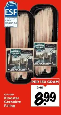 Vomar Voordeelmarkt Klooster Gerookte Paling aanbieding