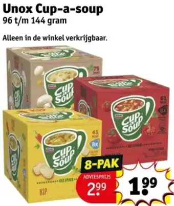 Kruidvat Unox Cup-a-soup aanbieding