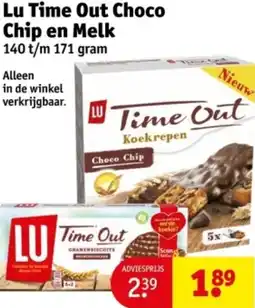 Kruidvat Lu Time Out Choco Chip en Melk aanbieding