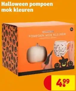 Kruidvat Halloween pompoen mok kleuren aanbieding