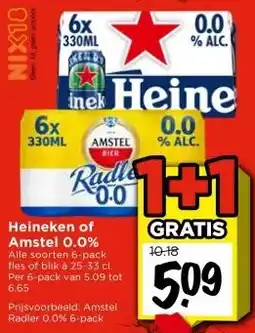 Vomar Voordeelmarkt Heineken of Amstel 0.0% aanbieding
