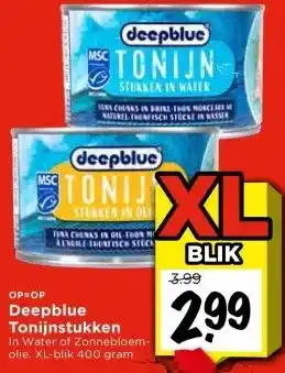 Vomar Voordeelmarkt Deepblue Tonijnstukken aanbieding