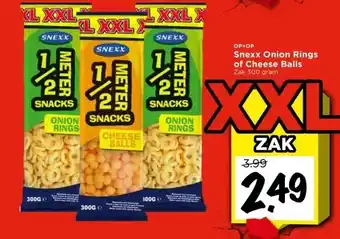 Vomar Voordeelmarkt Snexx Onion Rings of Cheese Balls aanbieding