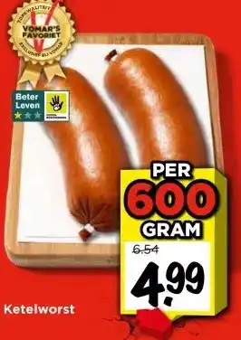 Vomar Voordeelmarkt Ketelworst aanbieding