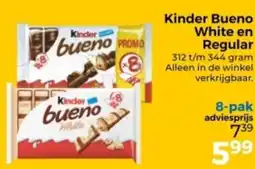 Trekpleister Kinder Bueno White en Regular aanbieding