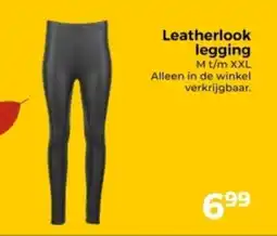 Trekpleister Leatherlook legging aanbieding