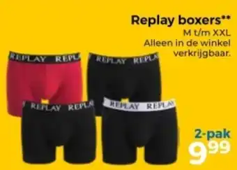 Trekpleister Replay boxers aanbieding