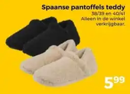 Trekpleister Spaanse pantoffels teddy aanbieding