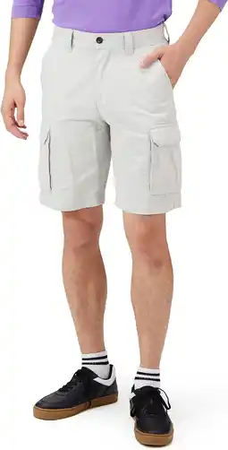 Amazon Amazon Essentials Classic-Fit Cargo Kort Zilver, 38 aanbieding