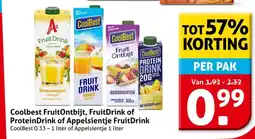 Hoogvliet Coolbest Fruit Ontbijt, Fruit Drink of Protein Drink of Appelsientje Fruit Drink aanbieding