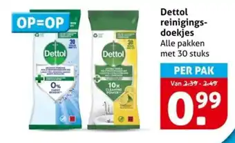 Hoogvliet Dettol reinigings doekjes aanbieding