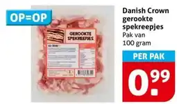 Hoogvliet Danish Crown gerookte spekreepjes aanbieding