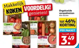 Hoogvliet Ongekoelde verspakketten aanbieding