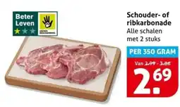 Hoogvliet Schouder of ribkarbonade aanbieding
