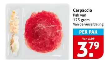 Hoogvliet Carpaccio aanbieding