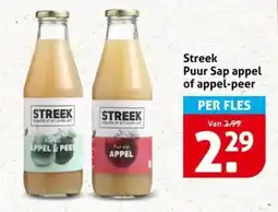 Hoogvliet Streek Puur Sap appel of appel peer aanbieding