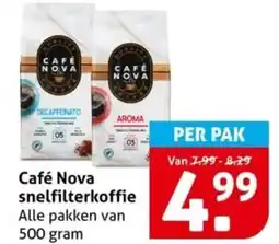 Hoogvliet Café Nova snelfilterkoffie aanbieding