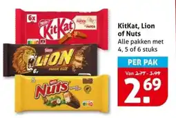 Hoogvliet KitKat, Lion of Nuts aanbieding