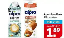 Hoogvliet Alpro houdbaar aanbieding