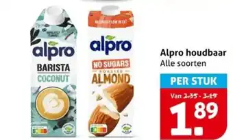 Hoogvliet Alpro houdbaar aanbieding