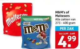 Hoogvliet M&M's of Maltesers aanbieding