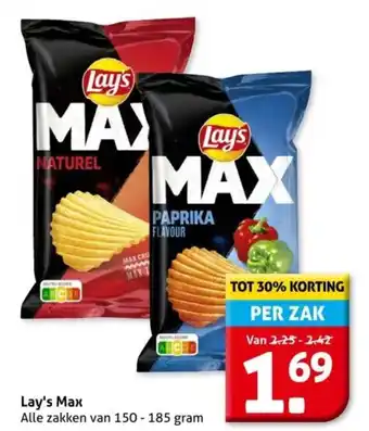 Hoogvliet Lay's Max aanbieding
