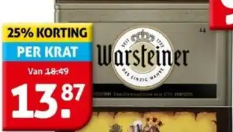 Hoogvliet Warsteiner aanbieding