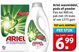 Hoogvliet Ariel wasmiddel, pods of poeder aanbieding