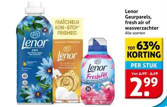 Hoogvliet Lenor Geurparels, fresh air of wasverzachter aanbieding