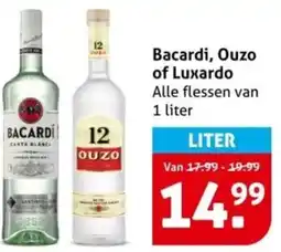 Hoogvliet Bacardi, Ouzo of Luxardo aanbieding