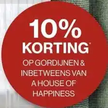 Roobol OP GORDIJNEN & INBETWEENS VAN A HOUSE OF HAPPINESS aanbieding