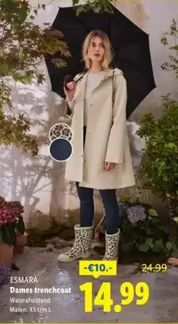 Lidl Dames trenchcoat aanbieding