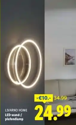 Lidl LED-wand-/ plafondlamp aanbieding