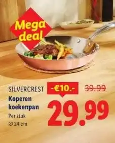 Lidl Koperen koekenpan aanbieding
