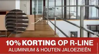 Roobol OP R-LINE ALUMINIUM & HOUTEN JALOEZIEËN aanbieding