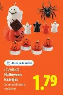 Lidl Halloween kaarsjes aanbieding